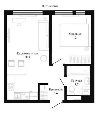 Сдам однокомнатную (1-комн.) квартиру, Большой Сампсониевский пр-кт, 69к5, Санкт-Петербург г