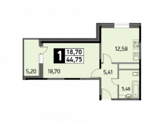 Продам однокомнатную (1-комн.) квартиру, Новотушинская ул, 5, Путилково д