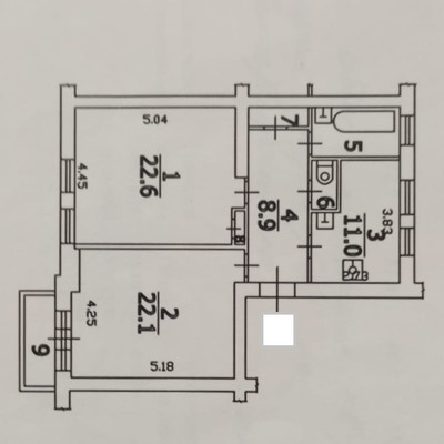Продам двухкомнатную (2-комн.) квартиру, Октябрьская ул, 7, Красногорск г