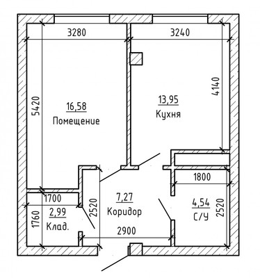 Продам однокомнатную (1-комн.) квартиру, Т.Идарова ул, 174, Нальчик г