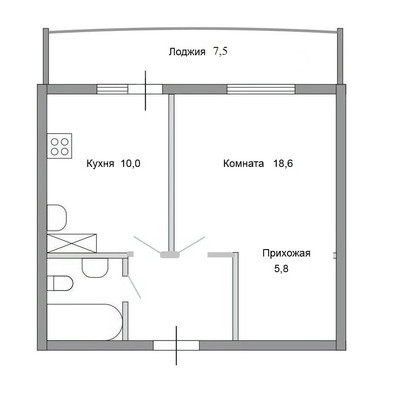 Продам однокомнатную (1-комн.) квартиру, Тихоокеанская ул, 1к2, Парголово п