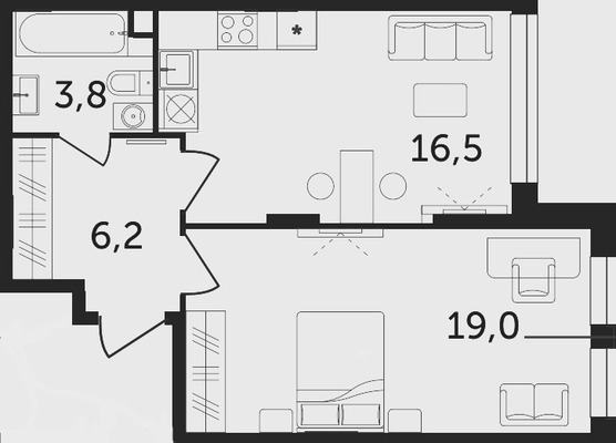 Продам однокомнатную (1-комн.) квартиру, Красных Зорь ул, 33а, Москва г