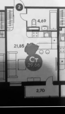 Продам однокомнатную (1-комн.) квартиру, Малиновского ул, 33к1, Ростов-на-Дону г