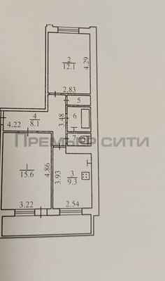 Продам двухкомнатную (2-комн.) квартиру, Сиреневый б-р, 6к1, Калуга г