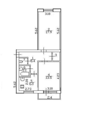 Продам двухкомнатную (2-комн.) квартиру, Луначарского пр-кт, 68Ак2, Санкт-Петербург г