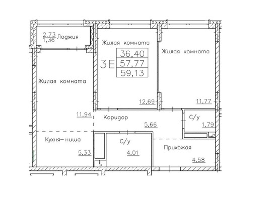Продам трехкомнатную (3-комн.) квартиру, Металлистов ул, 18, Пермь г