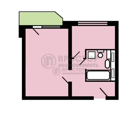 Продам однокомнатную (1-комн.) квартиру, Малая Набережная ул, 17/22, Москва г