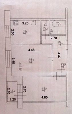 Продам двухкомнатную (2-комн.) квартиру, Ямашева пр-кт, 48, Казань г