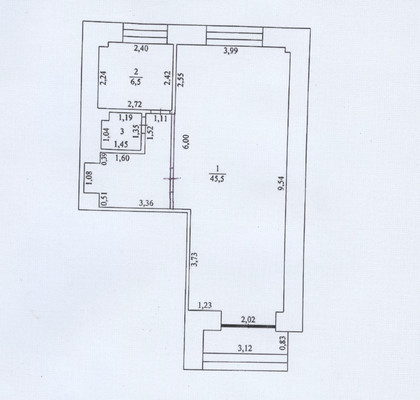 Сдам коммерческое помещение 53,9 м2, Большая Серпуховская ул, 28/1, Железнодорожный п
