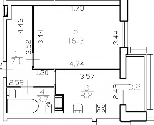 Продам однокомнатную (1-комн.) квартиру, Петровский б-р, 7, Мурино п