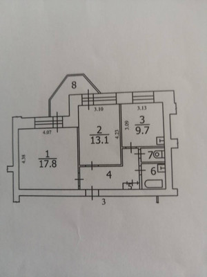 Продам двухкомнатную (2-комн.) квартиру, Летний пер, 15, Архангельское п