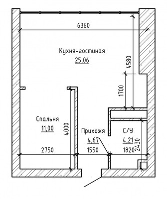 Продам однокомнатную (1-комн.) квартиру, Т.Идарова ул, 176к6, Нальчик г