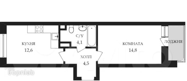 Продам однокомнатную (1-комн.) квартиру, Мира ул, 14к2, Люберцы г