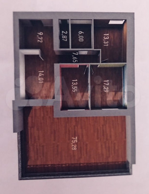 Продам трехкомнатную (3-комн.) квартиру, Николая Ершова ул, 62д, Казань г