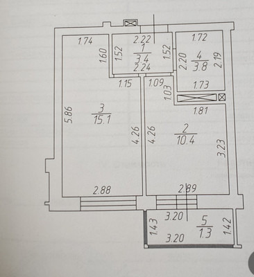 Продам однокомнатную (1-комн.) квартиру, Тэцевская ул, 4в, Казань г
