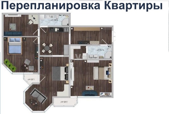 Продам двухкомнатную (2-комн.) квартиру, Архитектора Власова ул, 6, Москва г