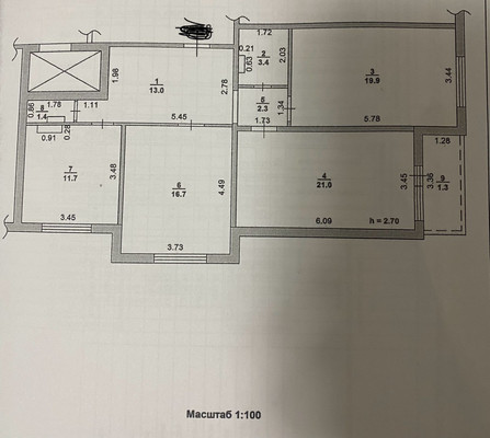 Продам трехкомнатную (3-комн.) квартиру, К.Маркса ул, 60к3, Волгодонск г