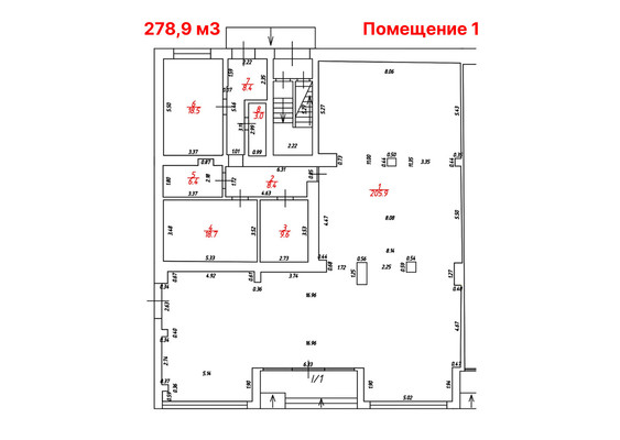 Сдам торговое помещение 278,9 м2, Ленинский пр-кт, 68, Калининград г