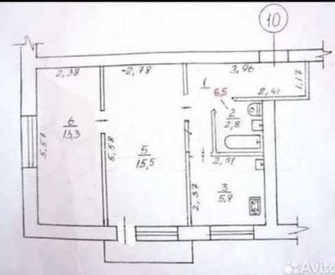 Продам двухкомнатную (2-комн.) квартиру, Ленина пр-кт, 223к4, Ростов-на-Дону г