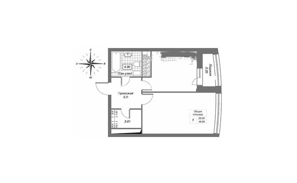 Продам однокомнатную (1-комн.) квартиру, Танковая ул, 2к1, Казань г
