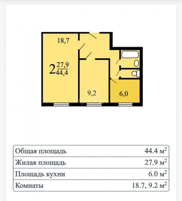 Продам двухкомнатную (2-комн.) квартиру, Инессы Арманд ул, 4к1, Москва г