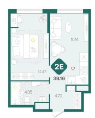 Продам двухкомнатную (2-комн.) квартиру, Московский тракт, 10, Тюмень г