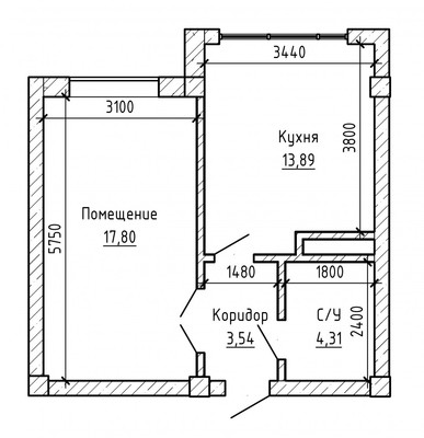 Продам однокомнатную (1-комн.) квартиру, Ашурова ул, 1, Нальчик г