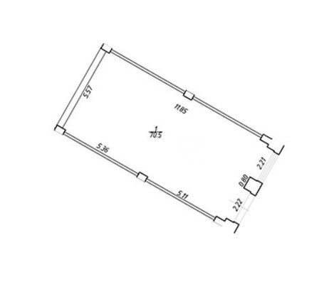 Продам коммерческое помещение 70,5 м2, Профессора Попова ул, 28, Санкт-Петербург г