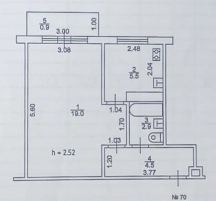 Продам однокомнатную (1-комн.) квартиру, Ботаническая ул, 20, Казань г