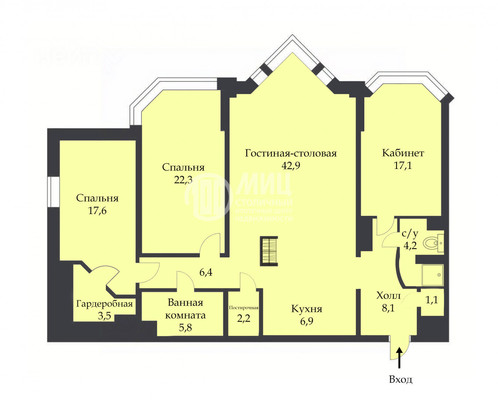 Продам многокомнатную квартиру, Зоологическая ул, 22, Москва г