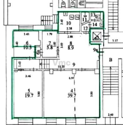 Сдам коммерческое помещение 111,4 м2, Знаменка ул, 13 3, Москва г