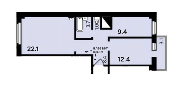 Продам трехкомнатную (3-комн.) квартиру, Соколовская ул, 76а, Красноярск г
