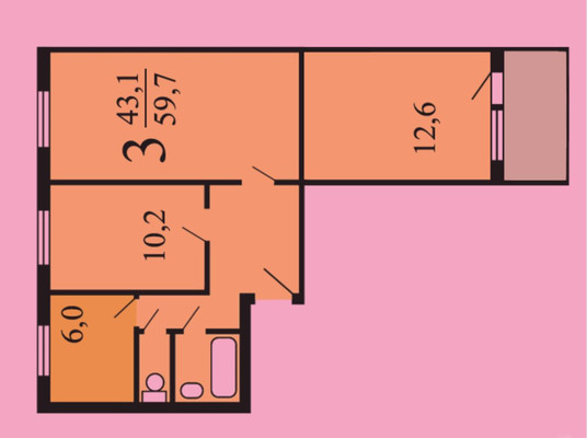 Продам трехкомнатную (3-комн.) квартиру, Бирюлёвская ул, 27, Москва г