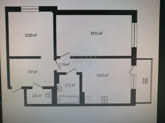 Продам двухкомнатную (2-комн.) квартиру, Ленина ул, 227, Анапа г