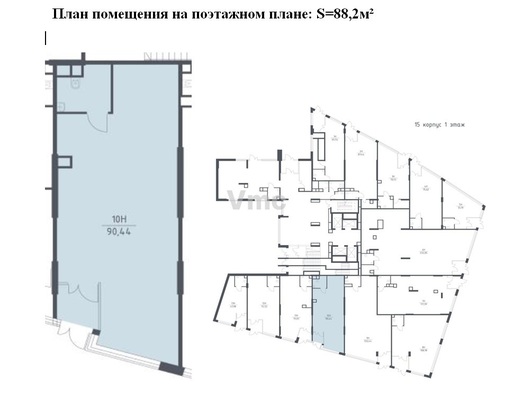 Сдам коммерческое помещение 88,2 м2, Липовой Рощи ул, 15, Раздоры д