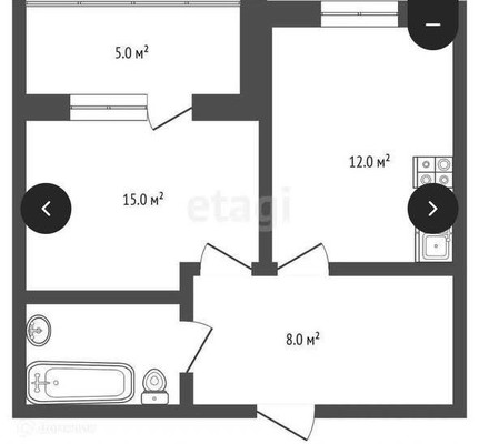 Продам однокомнатную (1-комн.) квартиру, Ледовая ул, 11, Ханты-Мансийск г