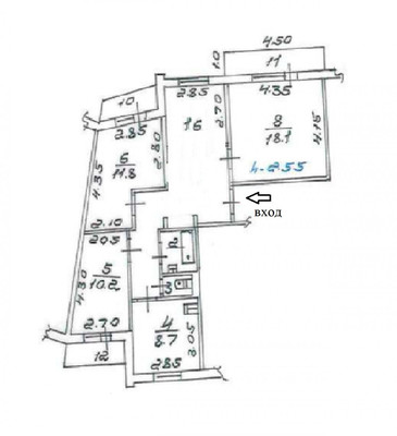 Продам многокомнатную квартиру, Металлургов пр-кт, 38, Красноярск г