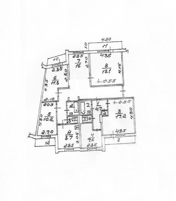 Продам многокомнатную квартиру, Металлургов пр-кт, 38, Красноярск г