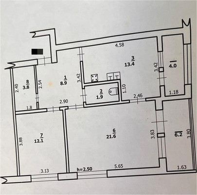 Продам двухкомнатную (2-комн.) квартиру, Горная ул, 6, Агой с