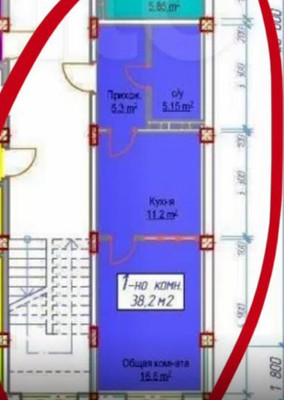 Продам однокомнатную (1-комн.) квартиру, Эльзы Ибрагимовой ул, 21в, Махачкала г