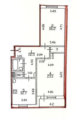 Продам двухкомнатную (2-комн.) квартиру, Комендантский пр-кт, 50Ак1, Санкт-Петербург г