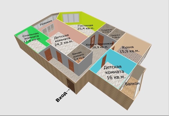 Продам многокомнатную квартиру, Победы б-р, 46БкБ, Воронеж г