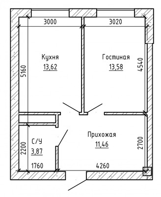 Продам однокомнатную (1-комн.) квартиру, Профсоюзная ул, 226, Вольный Аул кп