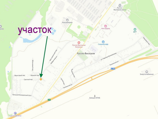 Продам участок 5 соток, ИЖС, Фабричная ул, Русско-Высоцкое с, 0 км от города