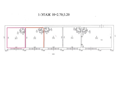 Сдам коммерческое помещение 44 м2, Беговая ул, 2Б, Калининград г