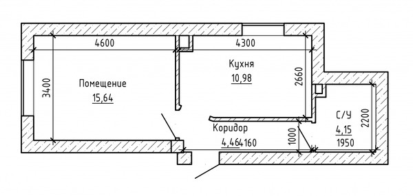Продам однокомнатную (1-комн.) квартиру, Ленина ул, 2, Чегем г