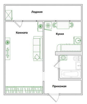 Продам однокомнатную (1-комн.) квартиру, Зеленодольская ул, 67, Пенза г