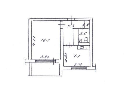 Продам однокомнатную (1-комн.) квартиру, Интернациональная ул, 1, Костомукша г