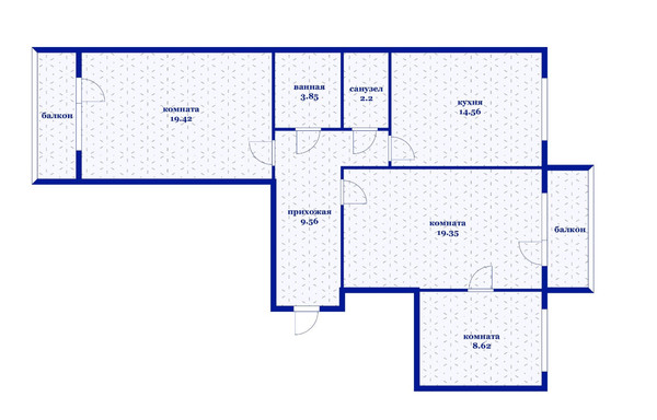 Продам трехкомнатную (3-комн.) квартиру, Черкасская ул, 43, Краснодар г