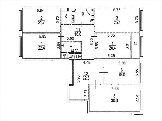 Продам многокомнатную квартиру, Академика Королева ул, 10, Москва г